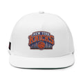 Knicks Embroidered Flat Bill Cap — New York Basketball Snapback