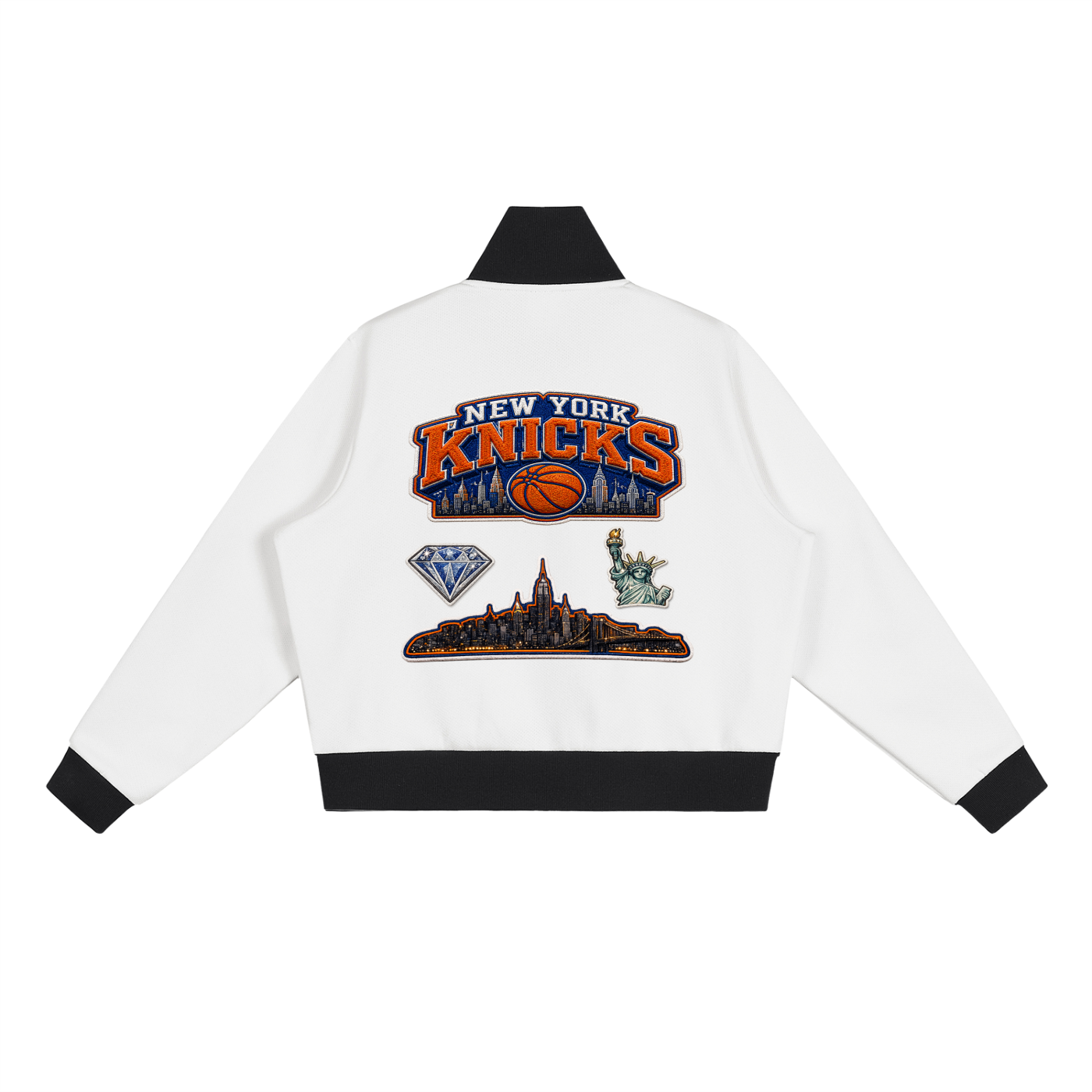 Sbreezy women knicks Fleece Cropped Track Jacket